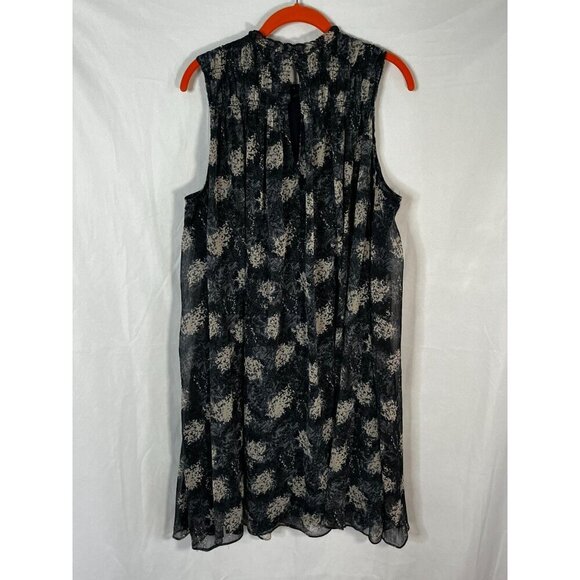 Joie Sleeveless Mini Babydoll Dress Blue‎ Cream Baltic Print Size Large - Picture 8 of 12